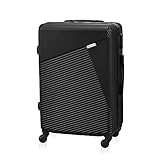 BETLEWSKI - Maleta rígida mediana - Maleta de viaje con 4 ruedas - Maleta rígida ligera ABS con cerradura - Modelo Júpiter - Tamaño 66 cm x 43 cm x 27 cm 63 litros, Negro , medium, Maleta