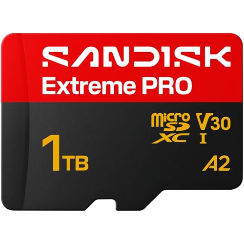 Image of SANDISK 1TB Extreme PRO microSDXC UHS-I Card, 5K & 4K UHD Video, 250MB /s Read, 170MB /s Write, A2, U3, V30, High-Speed for Android, Action Camera & Gaming