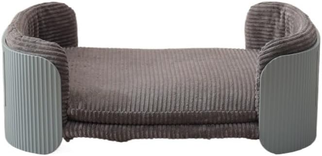 Small Cat and Dog Sofa Bed Indoor Small Pet Sofa Elevated Wooden Pet Furniture Detachable and Washable, Suitable for Indoor and Outdoor Use Suitable for Cats Dogs Or Small Animals