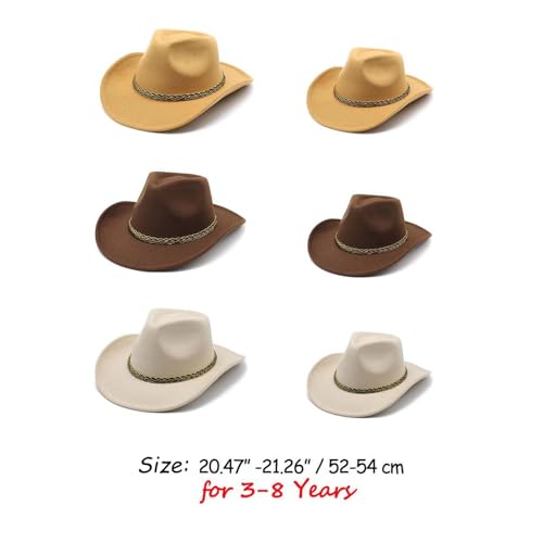 Cowboy Hat for Toddler Boys 3-8T, Wide Brim Cowgirl Hat for Girls, Kids Western Cowboy Hats2