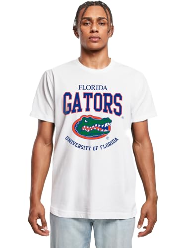 Mister Tee Men's T-Shirt Florida Gators Graphic Print Tee White XL