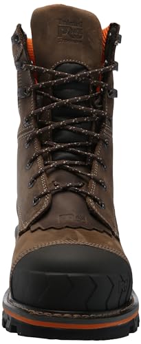 Timberland PRO Men's Boondock HD Logger 8 Inch Composite Safety Toe Waterproof Industrial Work Boot, Turkish Coffee-2024 New, 8M2