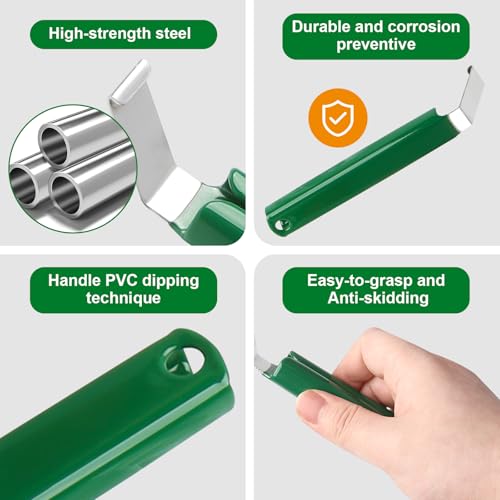 Cholic Siding Removal Tool, Green Siding Zipper Tool Straight Non-Slip Grip Handled thumb #3