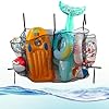 Pool float storage bagadjustable pool toys organizer hanging mesh bag with 3 side pockets for raftsballsfloatsinflatable toysextra large pool toy storage net bag pouchswimming pool accessories  urban country home decor