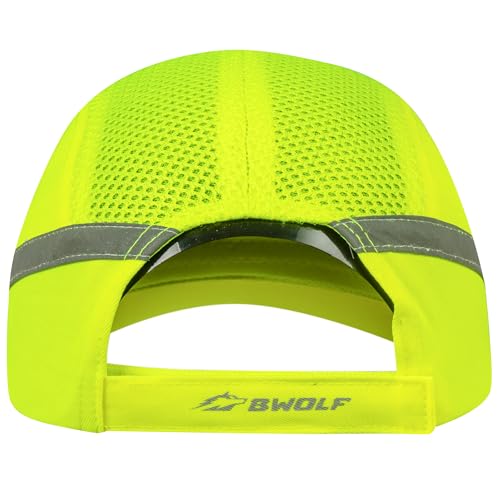 Miniatura 7 de Bwolf Trivor Gorra De Seguridad Y Protección Para Hombre, Con Carcasa De Abs, Con Tiras Reflectantes En 812, Color Amarillo Hv