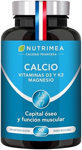 Calcio con Magnesio Vitamina D3 y K2 l Fortalece los Huesos y los...