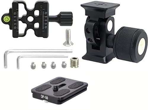 Desmond DMH-2 & 50mm DAC-X1 Clamp Tripod Tilt Head Arca Compatible Oversized Knob
