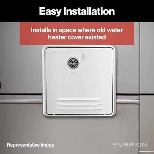 Image of Furrion 18.1 inch x 16.1 inch Black Retrofit Door for Tankless RV Water Heating System FWH41EA-BL-AM