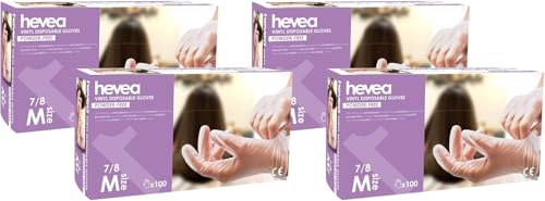 Gants en vinyle M lot de 400 transparents protection jetable pour examen et nettoyage