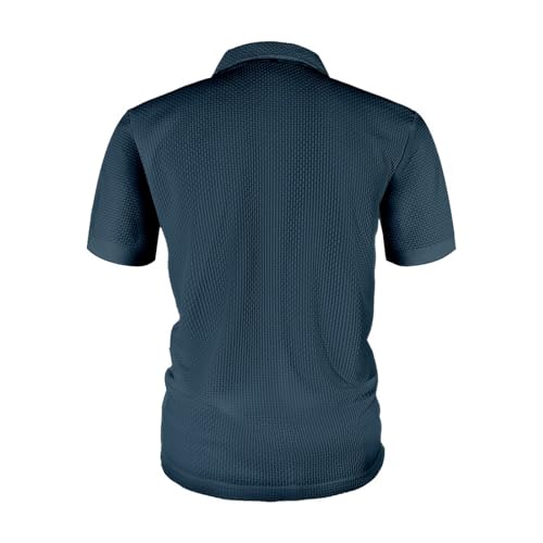 Breeze Polo Shirts para Hombre Polo con Cuello y Manga Corta Casual de Secado Rápido para Golf miniatura 4