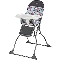 1 of Cosco Kids Highchair for Baby, Simple Foldable High Chair, Convenient, Lightweight, and Compact Design, Elephant Puzzle