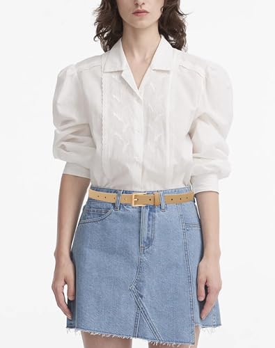 Set of 4 Women Skinny Belts Faux Leather Thin Waist Belt with Gold Buckle for Pants Jeans Dresses Ladies4