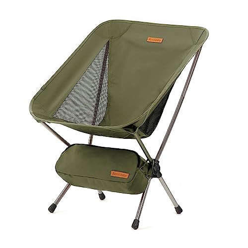 Naturehike Silla de camping ultraligera, plegable, paquete pequeño, 150 kg, para pesca, pícnic, senderismo al aire libre, color blanco