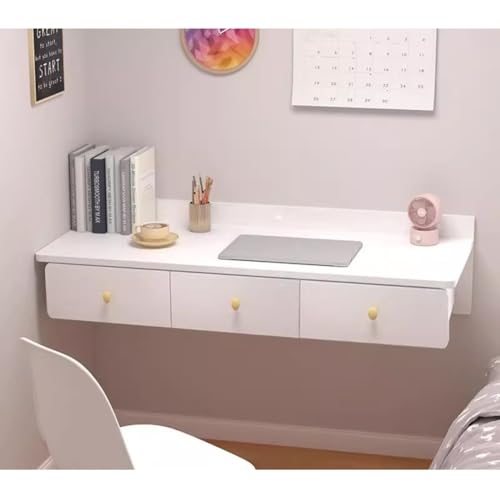 Wall-Mounted Floating Desk - Multi-Purpose Makeup & Study Table for