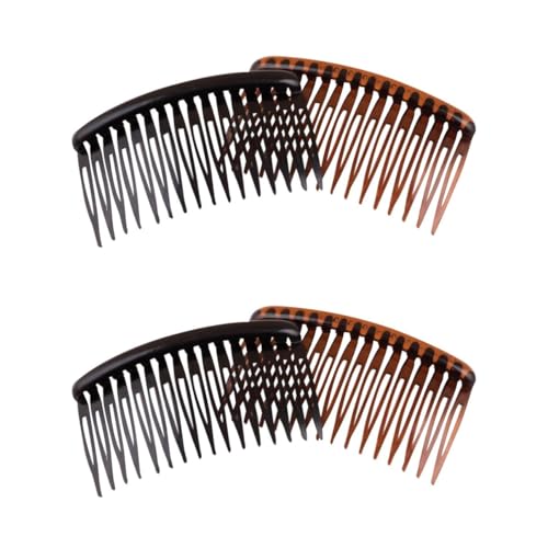 Didiseaon 4 Piezas 16 Peinetas De Boda Tubo De Rímel Dorado Peine De Velo De Novia Peines Laterales Pelo Tocados De Novia Para Boda Ondulados Peines Para El Cabello Clip De