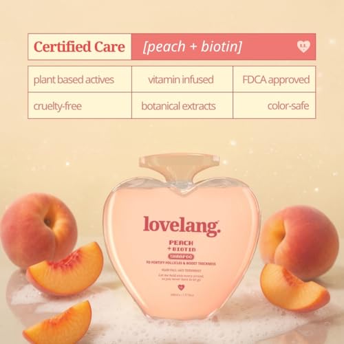 Image of Peach + Biotin Shampoo | Hair Fall Control & Volume Boost | Strengthens Roots | Fruity Peach Scent | for All Hair Types | 230ml