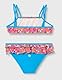 Haute pression Baby-Mädchen Maillot de Bain Deux Pièces Layette Uni Rose Imprimé Coloré Kleinkind-Schwimmwindel, Mehrfarbig, 4 Jahre