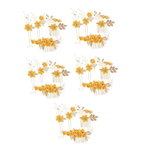 Ornement floral élégant pour fixer une coiffure de mariée sans glisser