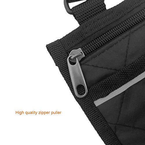 Wheelchair Side Bag with Pouches and Reflective Stripe, Wheelchair Armrest Side Organizer for Electric Wheelchairs, Manual Wheelchair Lightweight and Easy to Use (Purple) - Thumbnail 5