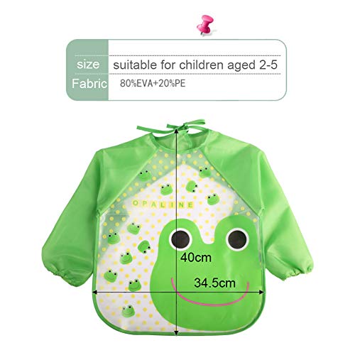 Bavaglino maniche lunghe,grembiule pappa