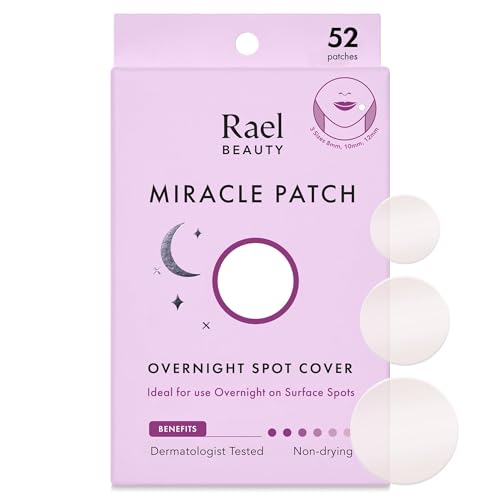 Rael Pimple Patches, Miracle Overnight Spot Cover, Korean Skincare, Hydrocolloid Acne Spot Patch, Thicker & Extra Adhesion
