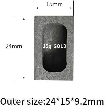 compatible for Melting Gold Casting Refining Silver Mini Ingot Bar Graphite Mould Crucible