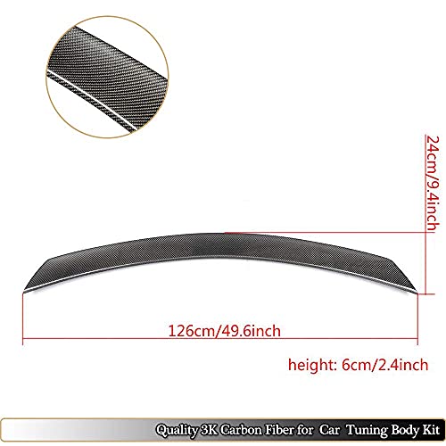Mcarcar Kit Carbon Fiber Trunk Spoiler For Mercedes Benz Class W204 Coupe 2Door 2008-2014 C204 C180 C200 C250 C300 C63 Amg Car Rear Boot Lid Highkick Spoiler Wing Lip #TOP3