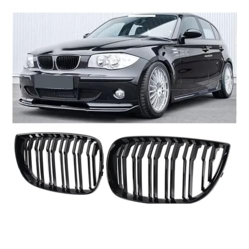 Parrilla delantera para E81 y E87 120d 120i 130i 2004-2006 en color negro brillante