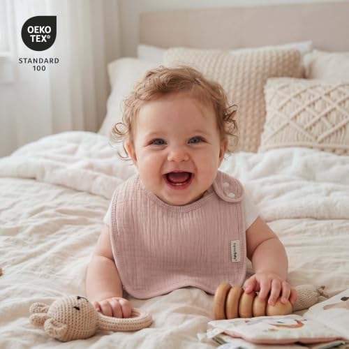 Image of Muslin Baby Bibs for Drooling and Teething,Bibs for Boys Girls