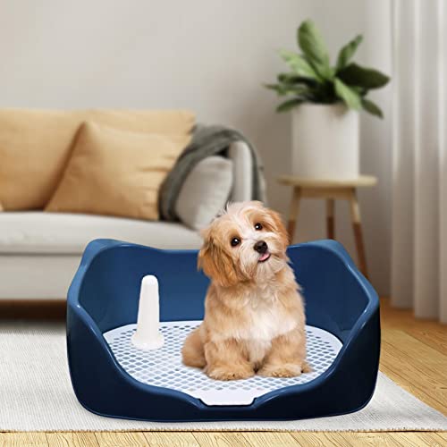 Bandeja para penico para cães com acessório removível para suporte de almofada para cães, mantém as