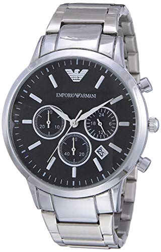 Emporio Armani Reloj Cronógrafo para Hombre de Cuarzo con Correa en Acero Inoxidable AR2434