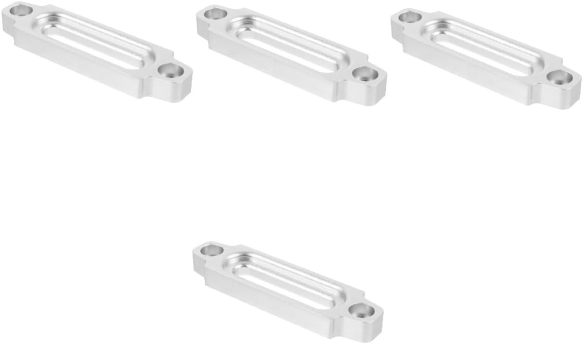 Mobestech 4pcs Alloy Fairlead Winch Rope Guide for Synthetic Rope Vehicle Winch Fairlead