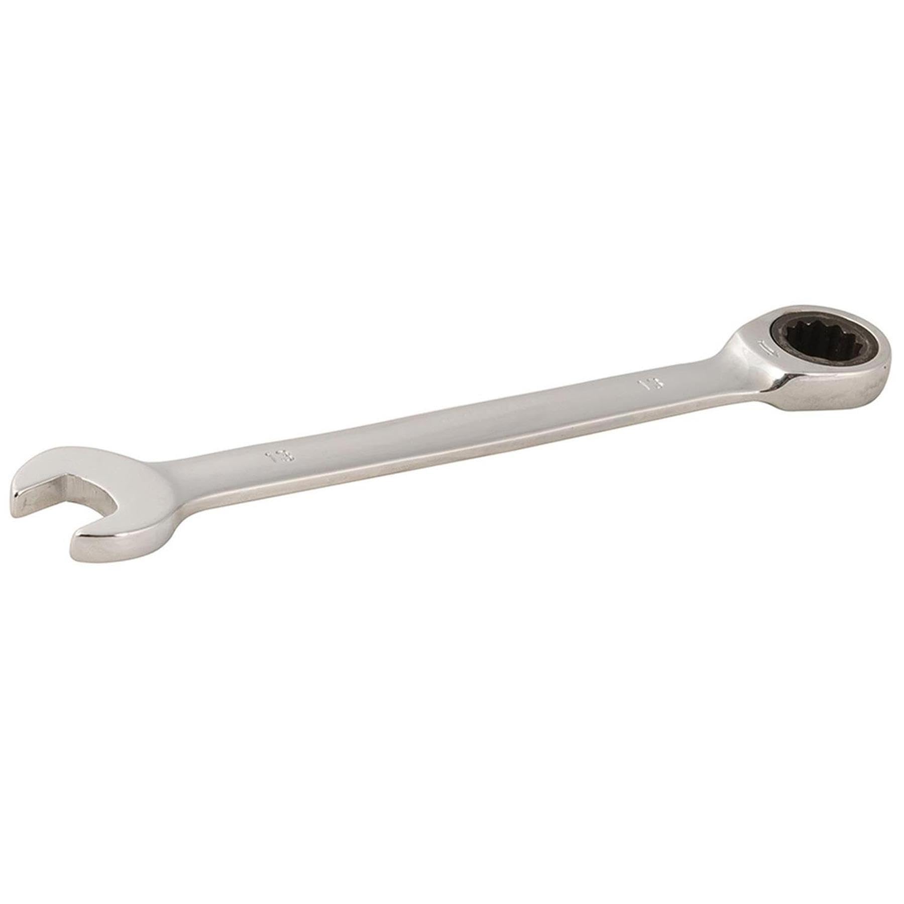 Dapetz ® Fixed Head Ratchet Spanner Ratcheting Combination Wrench Chrome Vanadium Steel Fixed Head Gear Wrench Open End 13mm Spanner
