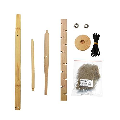 ZEZEFUFU 1 Set Hardwood Fire Bow Tool Fire Starter Primitive Wood Survival Practice Friction Fire Tool