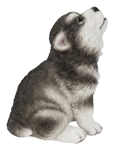 In confezione originale Hi-Line Gift Ltd. Cucciolo di Alaskan Malamute Ululando