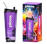 Electric Portable Hookah with LED Light & USB-C Charging | Charcoal-Free Modern Hookah (Party Cup - Purple)