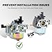 Dalom GX160 Carburetor for Honda GX 160 GX200 GX 200 5.5 HP 5HP 6.5HP 5.5HP Replace 16100-ZH8-W51 16100-ZH8-W61 Engine with Ignition Coil 17210-ZE1-505 Air Filter