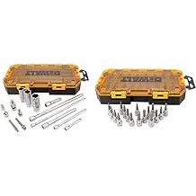 DEWALT Accessory Socket Set 15-Piece and Drive Bit Socket Set 17-Piece