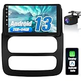 2+64GB Car Radio Stereo for Dodge RAM 2002-2005 Android 13 with Wireless CarPlay Android Auto Backup Camera