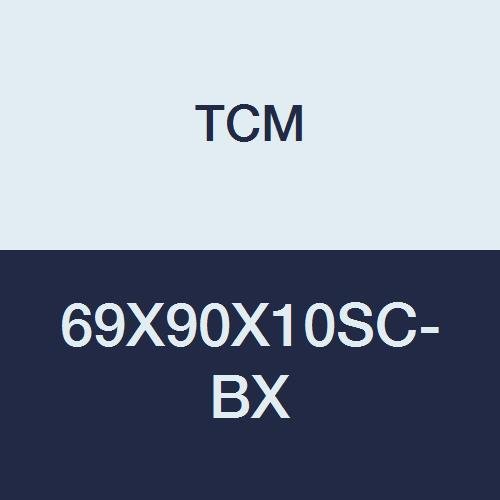 Retén TCM 69x90x10 NBR con muelle tensor que evita fugas de grasa en transmisiones