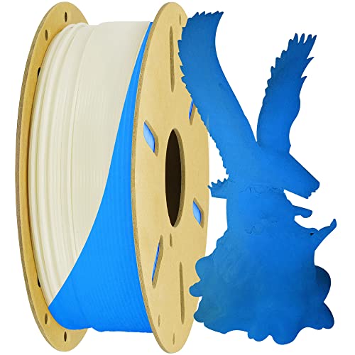 Image of TTYT3D Glowing in Dark Blue PLA 3D Printer Filament, 1.75mm 1Kg 2.2lbs 3D Printing Material, Widely Fit for 3D Printers, Glow in Dark Blue PLA