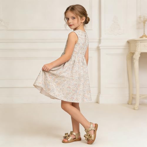 Image of Toddler Girls Sandals Little Girl Summer Flat Sandal Baby Open Toe Outdoor Beach Holiday Dress Shoes