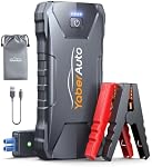 YaberAuto Portable Jump Starter, 4000A 12V Car Battery Booster Pack Jump Starter (Up to 9.0L Gas/7.0L Diesel), Battery Booster Jump Box with Safety Jump Cables,10 Protections,4-in-1 Emergency Light