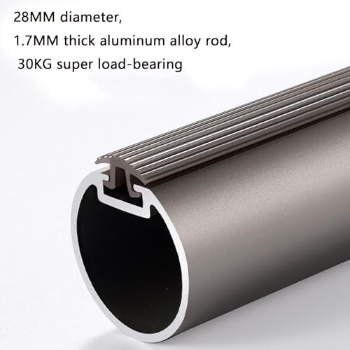 Double Rod Roman Curtain Track - Heavy-Duty, Thickened Design with Punching Installation, Strong Load-Bearing, Anti-Deformation, Perfect for Home Décor and Window Treatments
