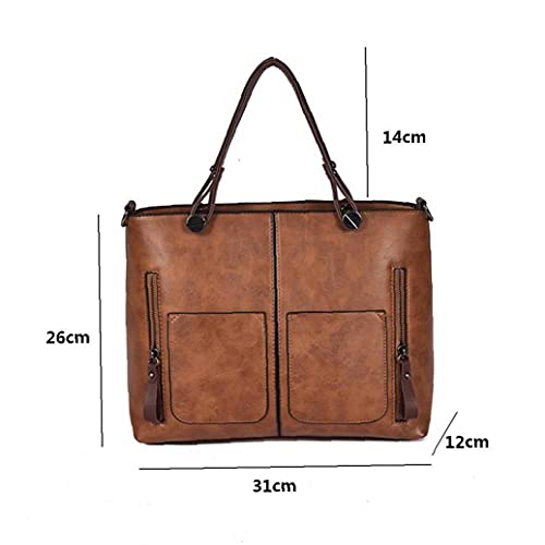 Sac à main en cuir spacieux pour organiser vos affaires de journée - 7