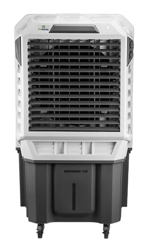 Image of DEFENDER 135L Desert Air Cooler for Room & Hall- 1 Year Warranty | Heavy-Duty Cooling with Ice Chamber | Powerful Air Throw with Honeycomb Cooling Pads | Durable ABS Body for Home, Bedroom