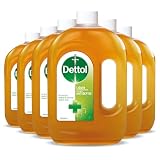 Dettol Antiseptic Liquid, Multipack of 6 X 750ml, Total 4.5L, Cleaning Alcohol, Isopropyl Rubbing Alcohol, Ipa Alcohol, Antibacterial, Disinfectant, Antiseptics and Disinfectants, First Aid
