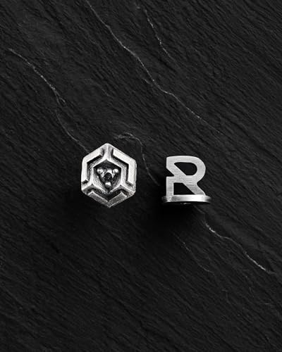 Pendientes vikingos de plata 925 LABIRINTO el regalo unisex perfecto de talla única 2