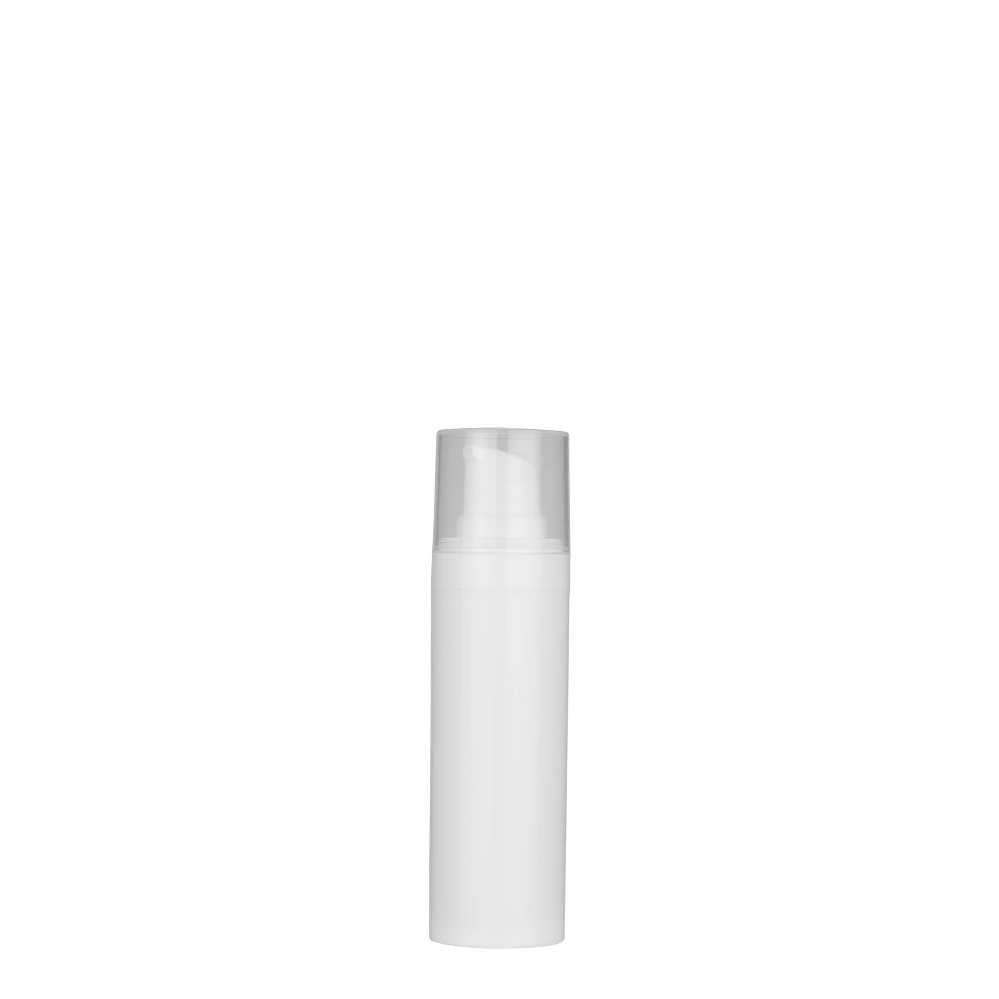 Zestaw 50 dozowników Airless Micro 30 ml z polipropylenu z zamknięciem wtykowym, kolor biały