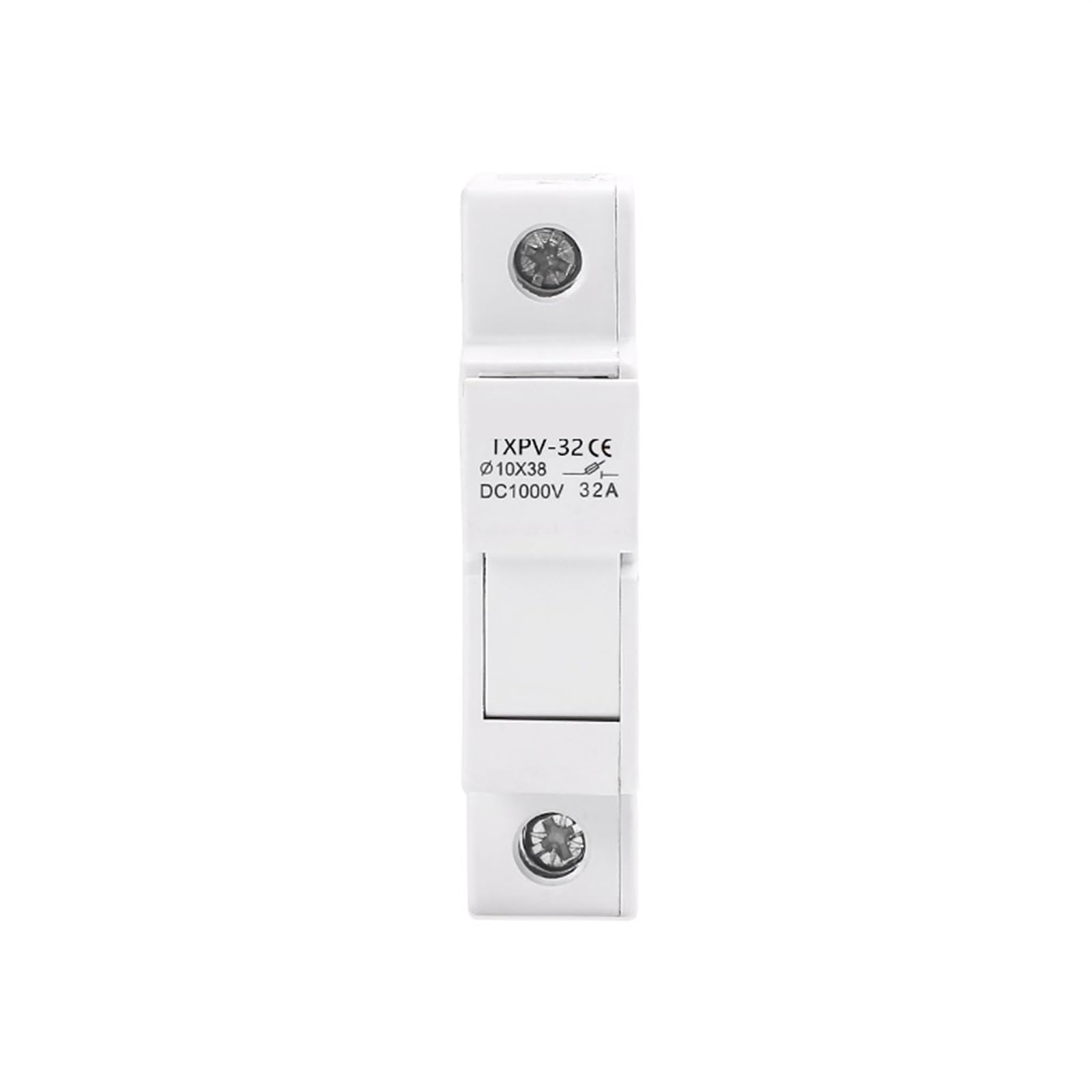 Porte-fusibles solaires PV 1P DC, 10x38mm, 1000V, Protection photovoltaïque, protecteur de court-circuit, 1 pièce(Without LED)